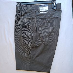 *NEW* Ivy Crew Men's Modern Fit Flat Front Dress Pants (32Wx30L) (Med Grey)